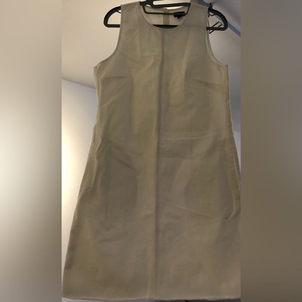 J Crew Factory White Denim Dress